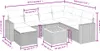 vidaXL 8-tlg. Garten-Sofagarnitur mit Kissen Schwarz Poly Produktbild-Vorschau 4