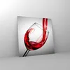 Bilder auf glas - Trinken glas wein - 70x70cm - Glasbilder Produktbild-Vorschau 4