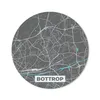 MuchoWow® Mauspad Mousepad Karte - Bottrop - Blau - Produktbild-Vorschau 1