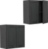 Hängeschrank Vicco R-Line Anthrazit Landhaus 60 cm, Model Produktbild-Vorschau 5