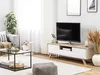 BELIANI TV nábytek bílá světlá barva dřeva MDF deska Náhled obrázku produktu 2