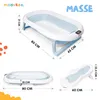 moovkee Babybadewanne Faltbar 80 cm Blau mit Thermometer Produktbild-Vorschau 2