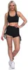 Damen Sport Shorts Hotpants kurz Radler Fitness; Schwarz Produktbild-Vorschau 2