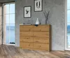 Komoda Malwa M8 120 cm z 8 szufladami w kolorze artisan Náhled obrázku produktu 3