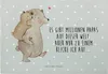 Mr. & Mrs. Panda Hackbrett Papa Bär - Grau Pastell - Produktbild-Vorschau 1