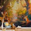 Vlies Fototapete - Animals in the Forest 350x245 cm Für Produktbild-Vorschau 1