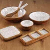 Salatschüssel Versa Blume Mango-Holz 24 x 7 x 24 cm Produktbild-Vorschau 5