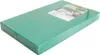 A green cutting board wrapped in plastic packaging, shown at an angle on a white background. Produktbild-Vorschau