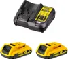 Power Set DeWALT (2 x 18V 2,0 Ah + DCB107) Produktbild-Vorschau 1