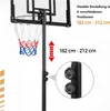 Yaheetech Basketballkorb mit Rollen, 216–246 cm Produktbild-Vorschau 5