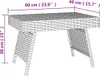 vidaXL Beistelltisch Klappbar Schwarz 60x40x38 cm Poly Produktbild-Vorschau 7