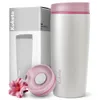 Kuketo | Thermobecher 580 ml Weiß/Rosa – Edelstahl Produktbild-Vorschau 1