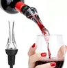 A wine aerator is shown being used to pour wine from a bottle into a glass. Produktbild-Vorschau