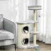 Arbre à chat PawHut, arbre à chat avec poteau à griffer, Voir les images du produit 7