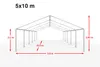 TOOLPORT Hochwertiges Partyzelt 5x10 m Pavillon Zelt ca. PE Produktbild-Vorschau 6