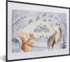 MuchoWow® Gerahmtes Poster Schnee - Winter - Tiere 40x30 cm Produktbild-Vorschau 1