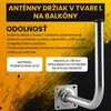 Extralink Nástenný držiak antény 250 × 400 mm, oceľ, Náhľad obrázku produktu 6