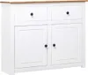 vidaXL Příborník bílý 93x40x80 cm Borovice Panama Náhled obrázku produktu 8