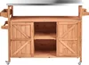 BELIANI Outdoor Kücheninsel Hellbraun Tannenholz Edelstahl Produktbild-Vorschau 7