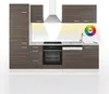 Küchenzeile Vicco Optima Edelgrau/Weiß 270 cm ohne Produktbild-Vorschau 1