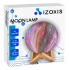 The image shows the product packaging for a moon lamp. The packaging features a graphic of the moon lamp itself, along with text detailing its features. Náhľad obrázku produktu
