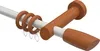 Interdeco Gardinenstange / Vorhangstange Weiß / Kirschbaum Produktbild-Vorschau 1