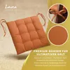 Lavea® Sitzkissen 40x40 cm - 8er Set,  mit Stoffbändern – Produktbild-Vorschau 7