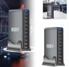 800 W GaN 10-Port-Schnellladestation Adapter USB C Dual 140 Produktbild-Vorschau 2