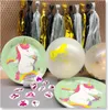 Oblique Unique Einhorn Konfetti Luftballon Set 15 Stk Produktbild-Vorschau 2