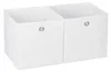Lot de 6 boîtes de rangement en tissu, carrées, pour Voir les images du produit 9