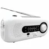 A white emergency radio with an antenna extended, shown against a white background. Produktbild-Vorschau