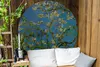 MuchoWow® Gartenposter Outdoor-Poster Rund Mandelblüte - Produktbild-Vorschau 2
