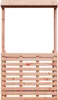 vidaXL Gartenbar mit Dach 112,5x57x195,5 cm Massivholz Produktbild-Vorschau 4