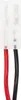A close-up view of two wires, one red and one black, with some text printed on them. Náhled obrázku produktu
