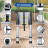 Ikodm Teleskopleiter Stehleiter 5m Alu  Mehrzweckleiter Produktbild-Vorschau 2