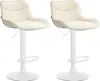 2x Krzesło barowe Vonore - tkanina, chrom - Taupe Podgląd zdjęcia produktu 10