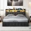 ProximaX Polsterbett 140x200cm mit USB und Steckdosen, Produktbild-Vorschau 2
