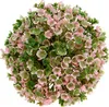 Mini Deko Kugel Rosa-Grün künstlich Ø10cm Tischdeko Garten Produktbild-Vorschau 1