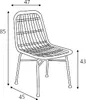 Halmar Gartenstuhl K401 - schwarz / grau Produktbild-Vorschau 20