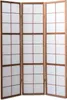 A three-panel room divider with a wooden frame and white paper inserts. Náhled obrázku produktu