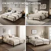 Letto imbottito ML-Design 180x200 cm, beige, letto Anteprima dell’immagine prodotto 5