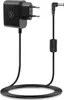 A black power adapter with a coiled cable and a right-angle connector. Anteprima dell’immagine prodotto