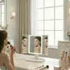 Lustro lusterko składane białe do makijażu make-up 22x17cm Podgląd zdjęcia produktu 2