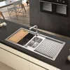 Edelstahl Einbauspüle Spülbecken Küchenspüle Spüle 100 x 50 Produktbild-Vorschau 23