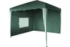A green gazebo with white trim and striped legs, set against a white background. Náhľad obrázku produktu