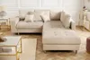Elegante Wohnlandschaft KENT 220cm champagner beige Samt Produktbild-Vorschau 6
