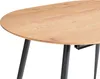 BELIANI Ausziehbarer Esstisch Hellbraun MDF Platte Eisen Produktbild-Vorschau 6
