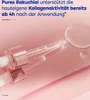 A close-up of a dropper with serum on a pink surface. Voir les images du produit
