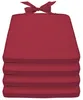 Beautissu Set di 4 cuscini per sedia Pia, 40x45 cm, rosso Anteprima dell’immagine prodotto 1