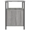 vidaXL Nachttisch Grau Sonoma Eiche 34x35,5x50 cm Produktbild-Vorschau 7